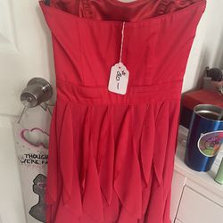 Red Cocktail Dress Size Small