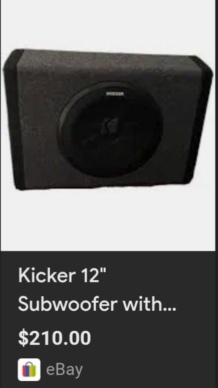 Kicker Subwoofer