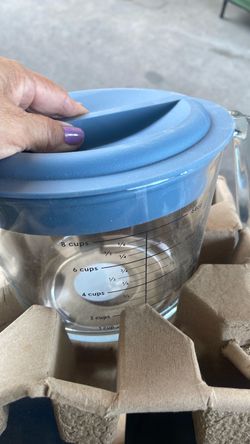 Glass Measuring Cup with Lid 8-Cup