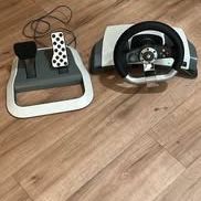 Xbox 360 Steering Wheel and Foot Pedals