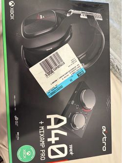 Astro A40 + MixAmp Pro TR Gaming Headset Black Surround Sound XBOX Windows MAC