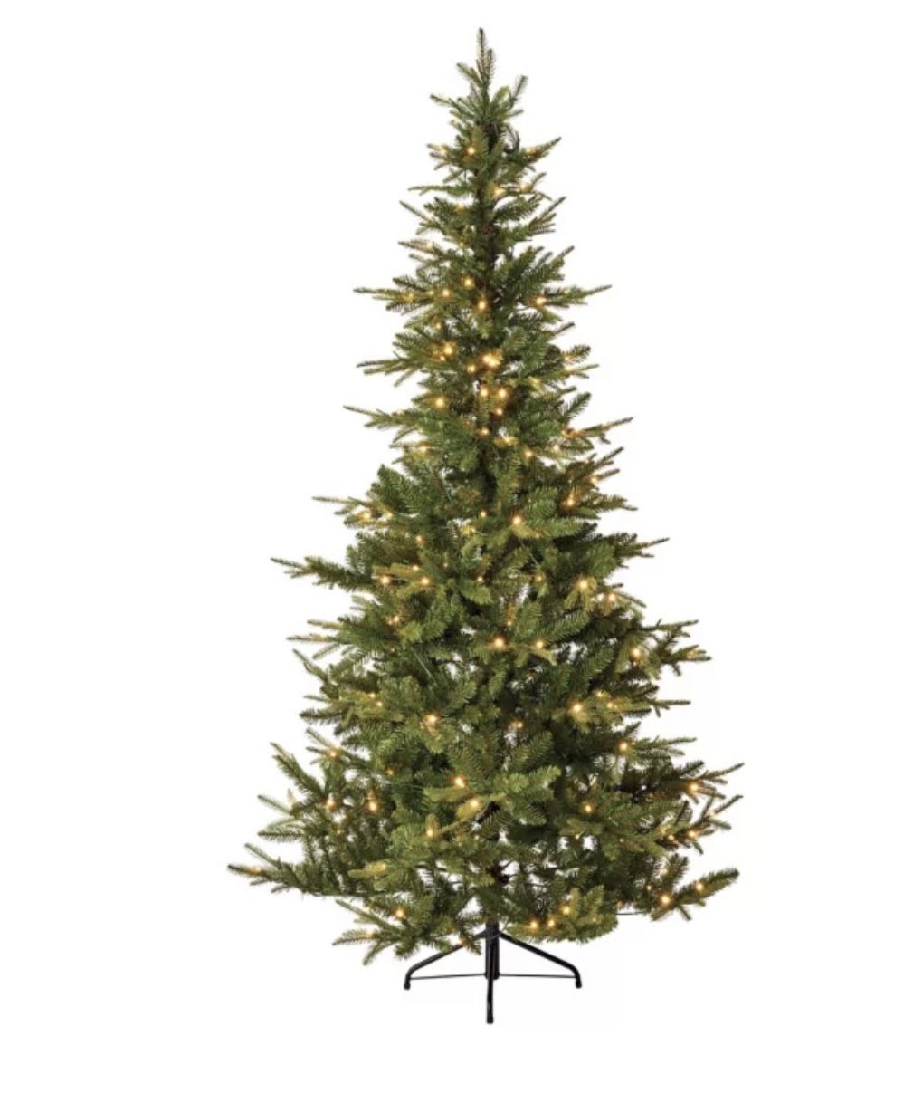 Bee & Willow 7-Foot Pre-Lit Faux Fraser Fir Christmas Tree with Clear  Lights for Sale in San Antonio, TX - OfferUp