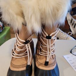 Sorel Kids Snow Boots Size 1 Leather New