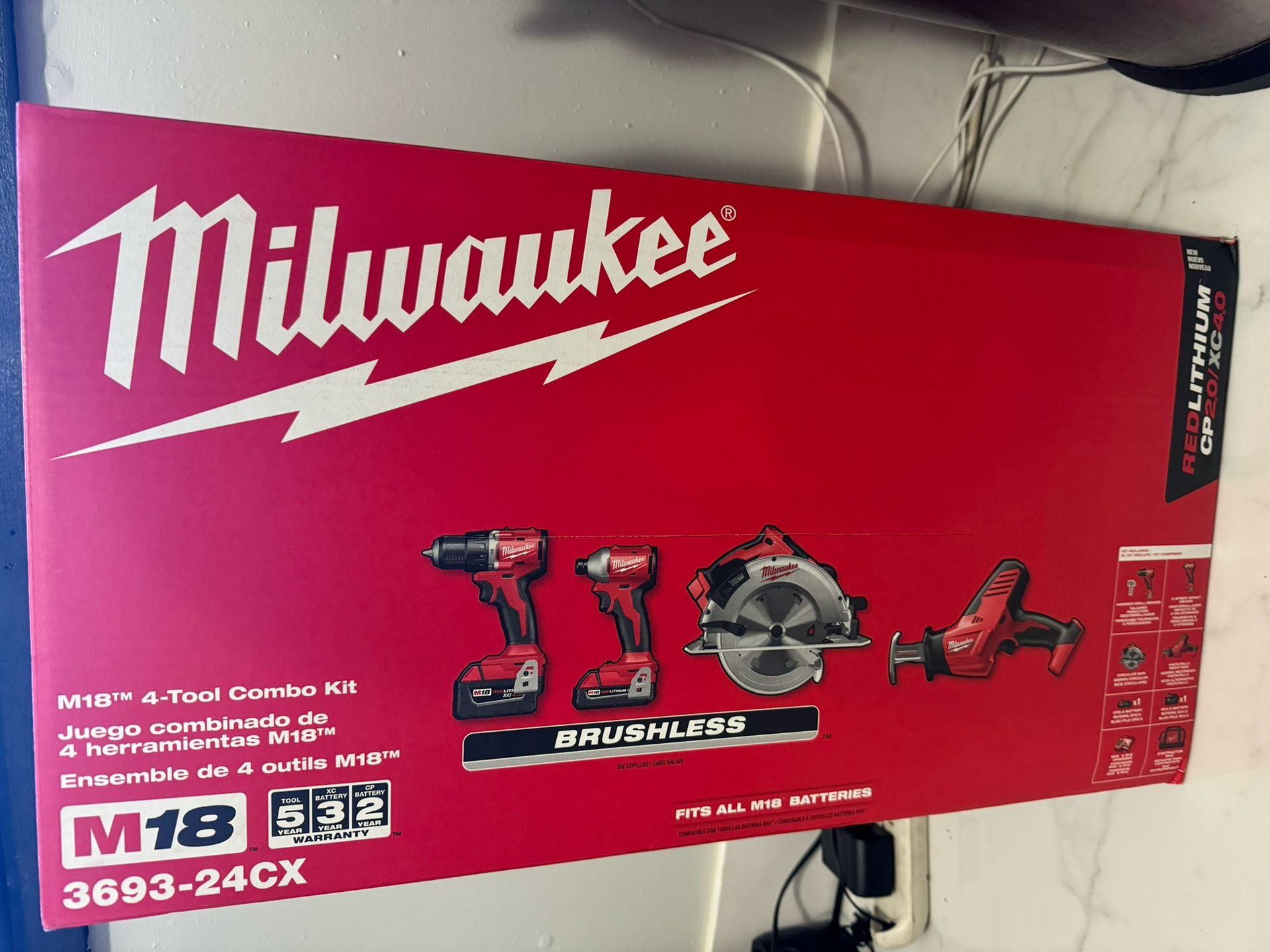Milwaukee 3693-24CX. Brand New