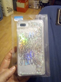 Glittery iPhone 6plus/7plus phone case brand new never opened