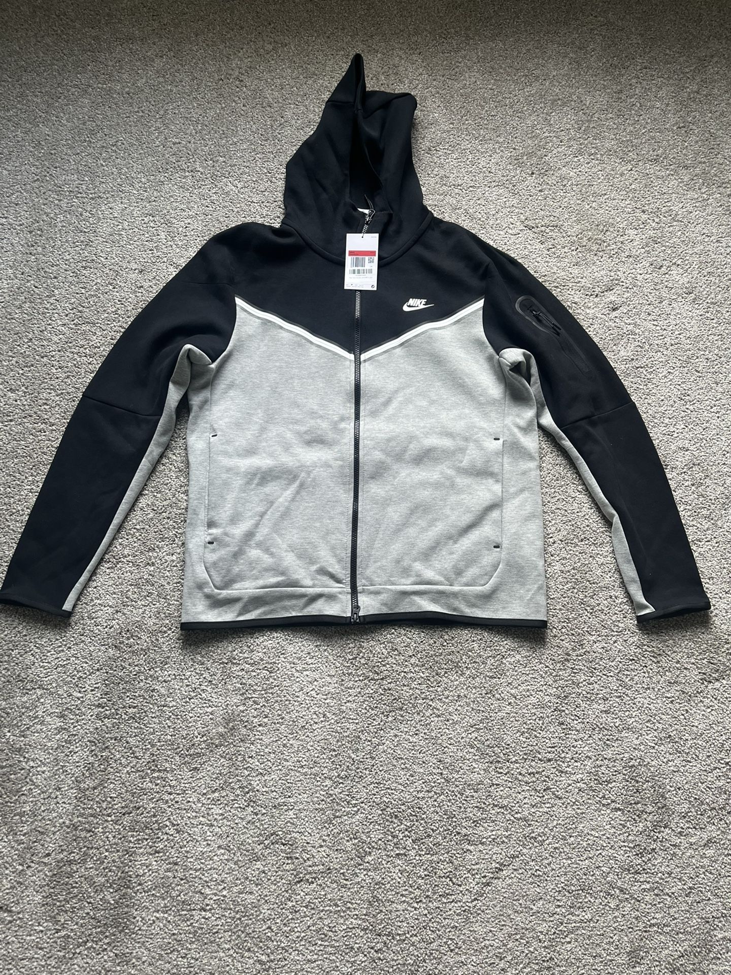 Nike Tech Fleece Black And White Mens Size Large