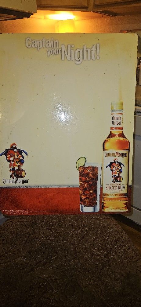 LG 16 X20 Captain Morgan DRY ERASE COLLECTOR BOARD