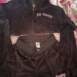 JB county velvet tracksuit S
