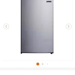 3.2 cu. ft. Mini Fridge in Stainless Steel Look without Freezer