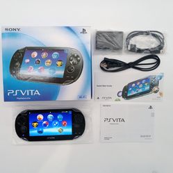 Sony Playstation PS Vita 1000 Refurbished OLED New Screen 64GB Complete In Box With Charger and Games