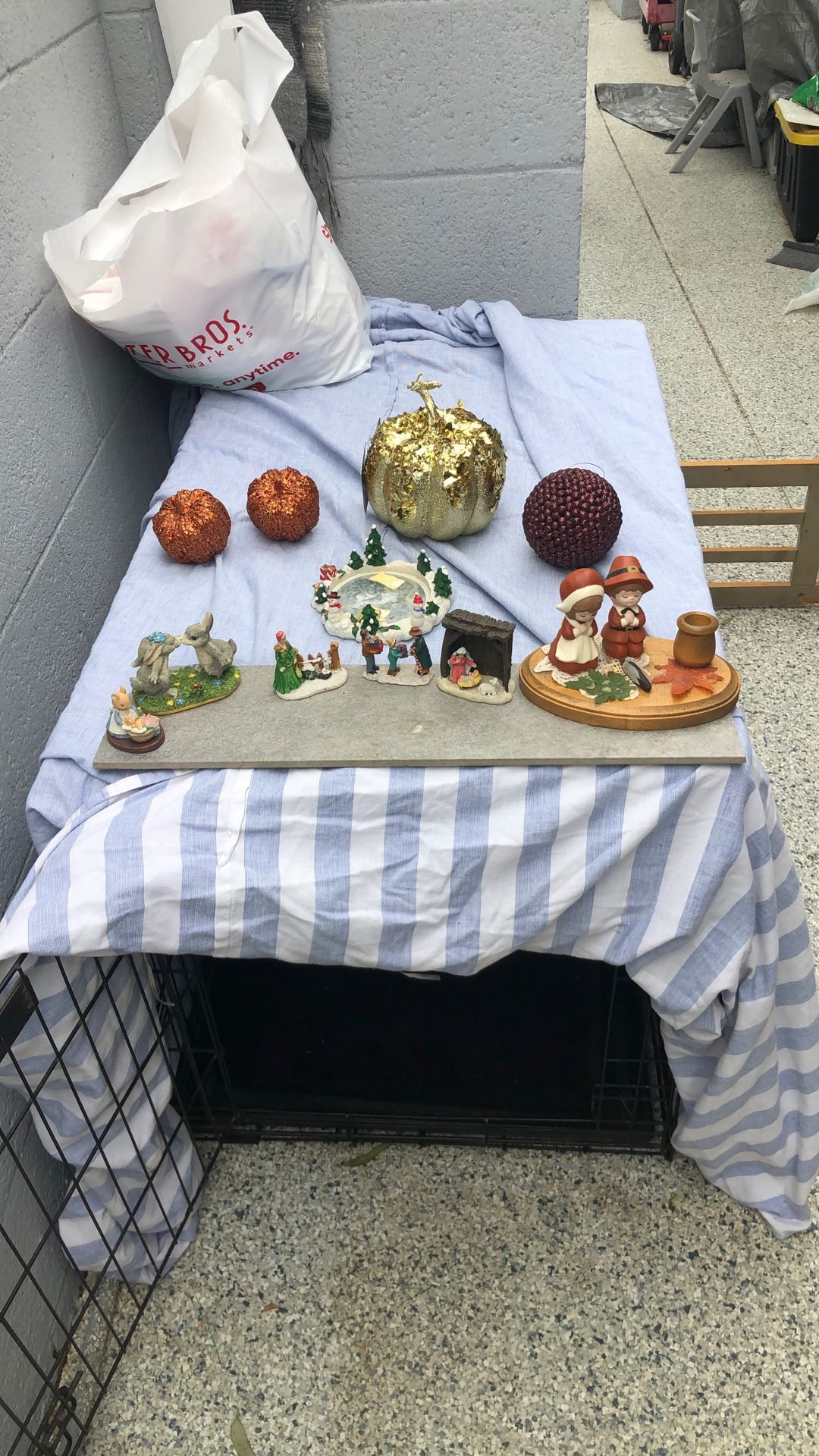 Thanksgiving, Fall, Christmas And Even Easter Figures For Your Decoration. All In Good Condition