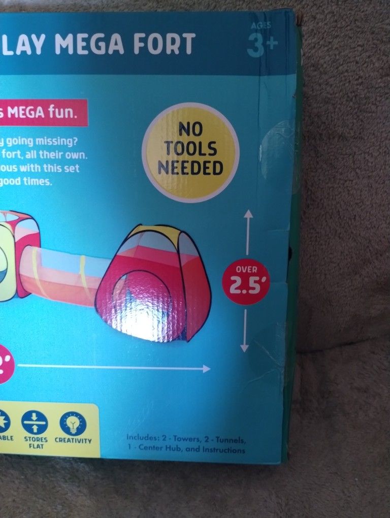 New 5 Piece Pop N Play Mega Fort $30 for Sale in Victorville, CA - OfferUp