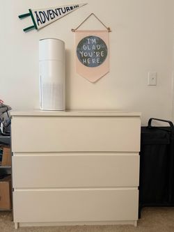 IKEA Malm 3-drawer white chest