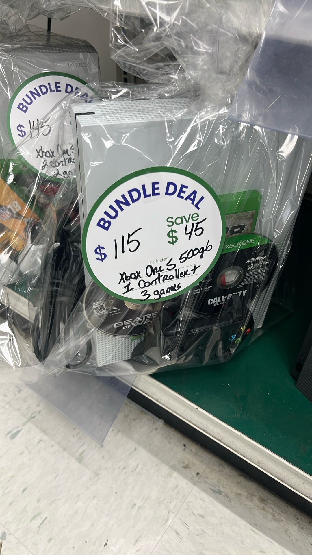 Xbox One S 500gb Bundle With Controller And 3 Games