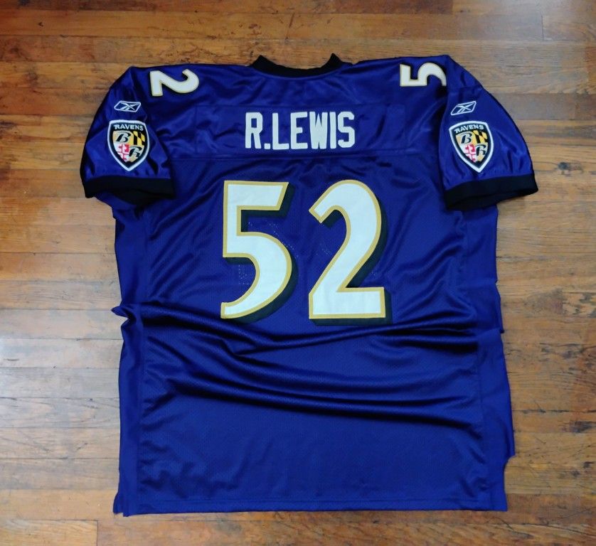 Vintage Baltimore Ravens Ray Lewis Jersey Size 3xxxl Throwback Reebok Stitched 2000s 