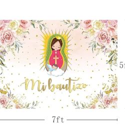 Mi Bautizo Backdrop