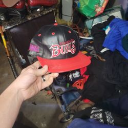 Leather Chicago Bulls Snap Back