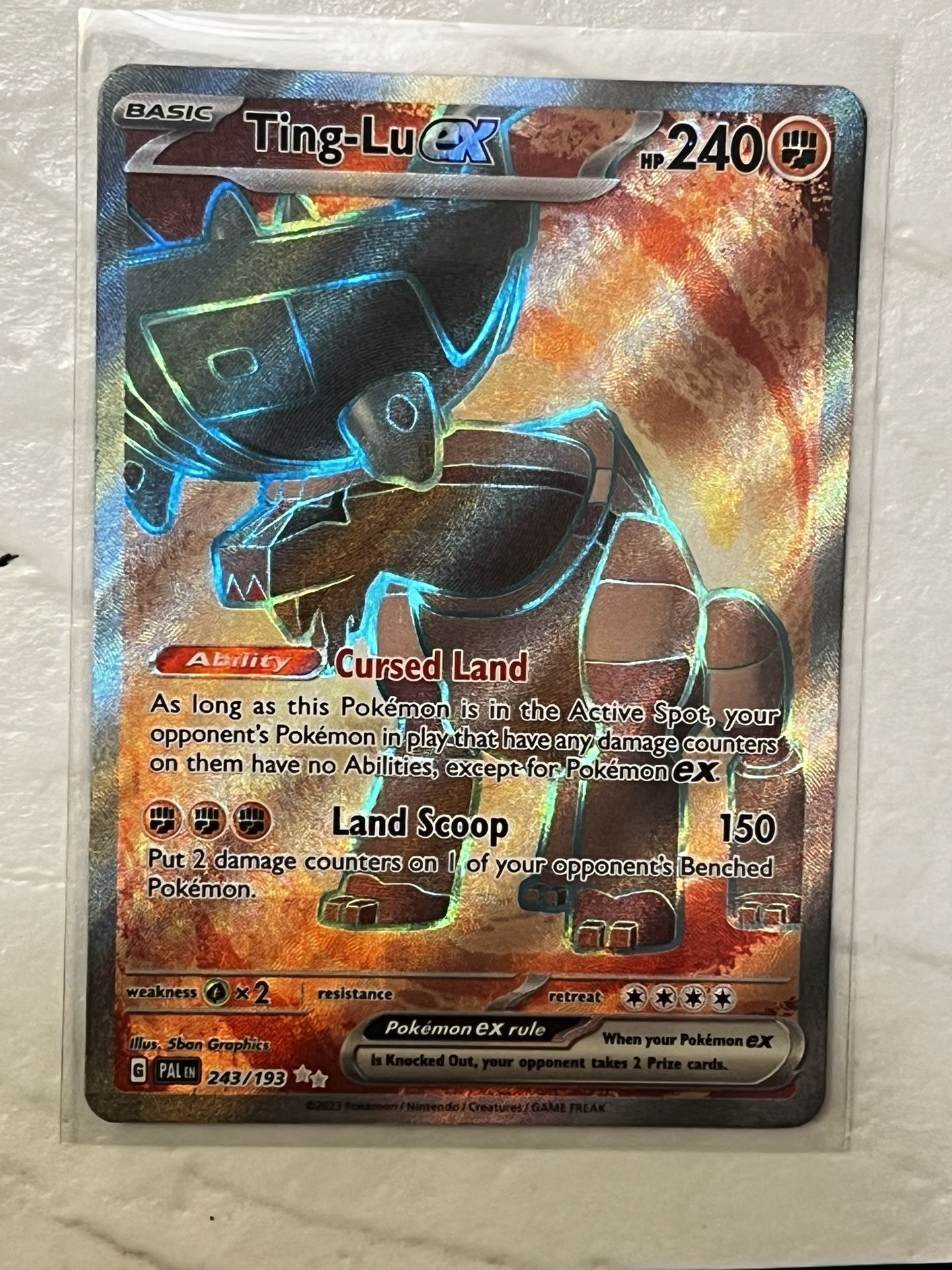 Ting-Lu ex 243/193 Full Art Ultra Rare Paldea Evolved Pokemon English NM
