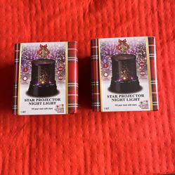 2 STAR PROJECTOR NIGHT LIGHTS