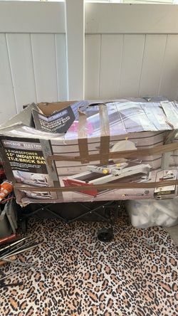 ITS NOT FREE Industrial tile/brick saw