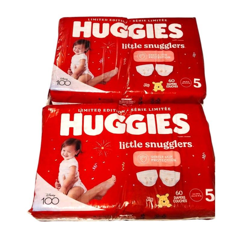 Huggies Size 5 Diapers, Little Snugglers Diapers