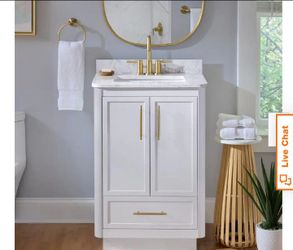 Brand new still in the box bathroom vanity 24 " white