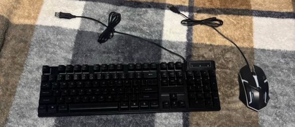wired gaming keyboard & mouse combo