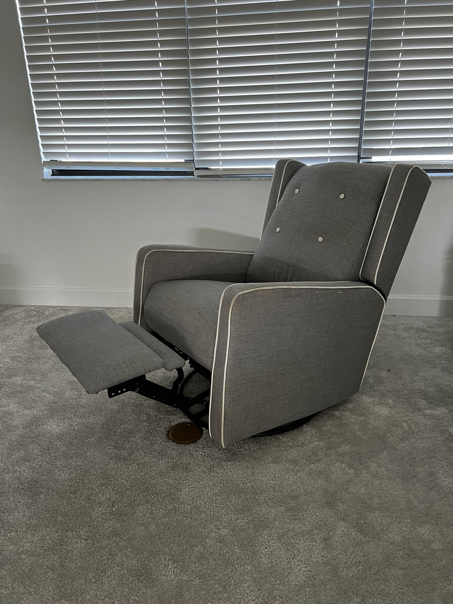 Swivel Rocker Recliner Chair, Nursery Glider Chair, Nursery