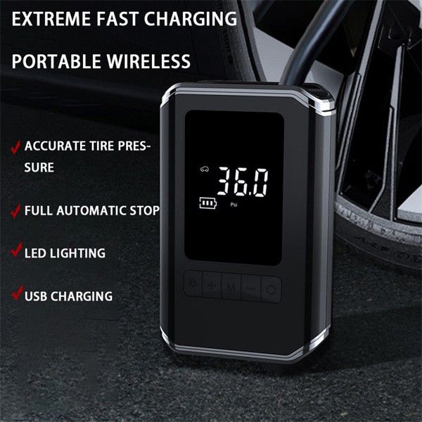 150PSI 4000mAHPortable Charging Digital Display Air Compressor