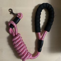 Pink Rope Leash 