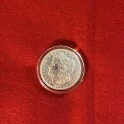 Uncirculated 1881 E Morgan Silver Dollar S Mint Mark In Protective Case