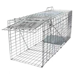 SZHLUX 32" Heavy Duty Folding Live Animal Cage Trap