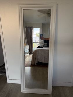 Full Length Wall Mirror White Frame