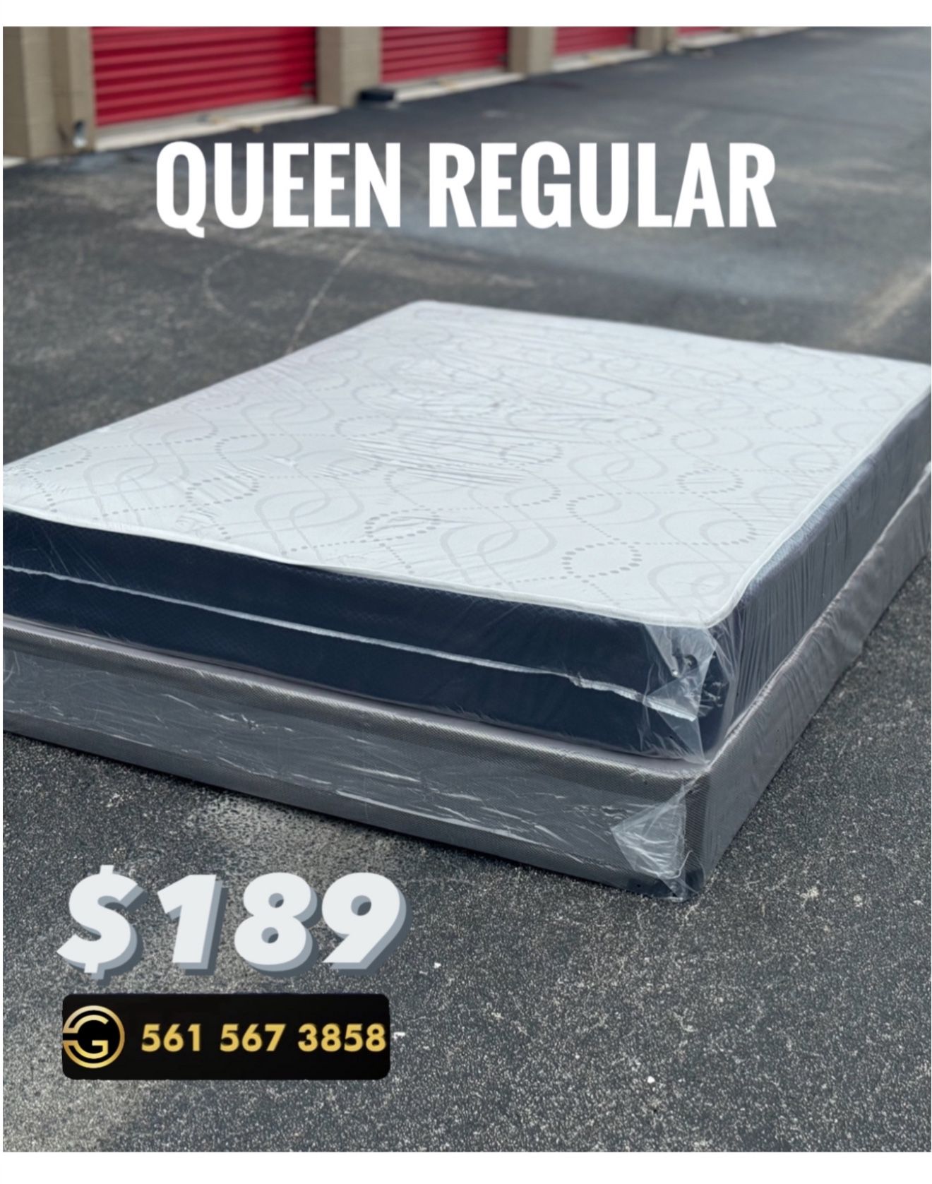 NEW Mattress Queen Size Regular With Box Spring // Offer