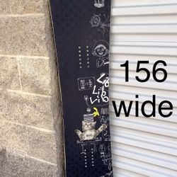  156 wide Lib Tech Skate Banana snowboard