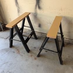 Two Saw Horses
