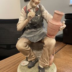 Porcelain Figurine. Approx 8.25" Tall. Purchased In Italy In 1966. Excellent Condition