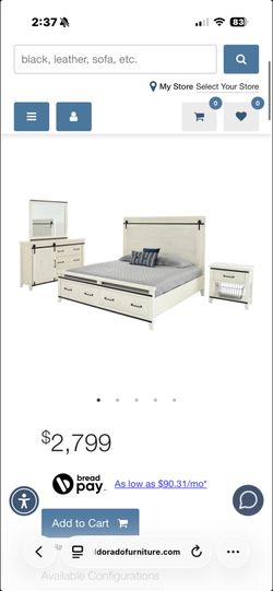 QUEEN *Bed frame only*