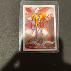 Hand Signed Josh Freeman 