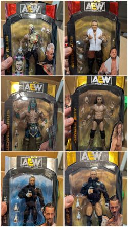 Lot of 6 AEW figures (CM Punk)