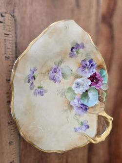 Vintage Porcelain Hand Painted Dish Italy