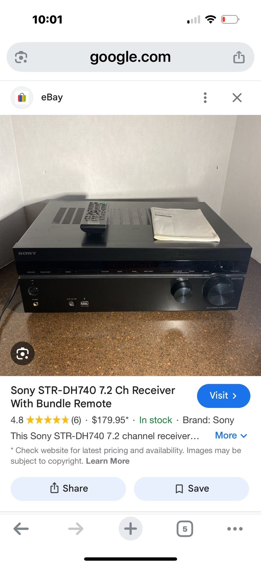 Sony Receiver STR-DN850 7.2 Channel AV Receiver