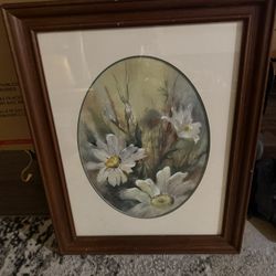 Vintage Floral Wooden Wall Decor