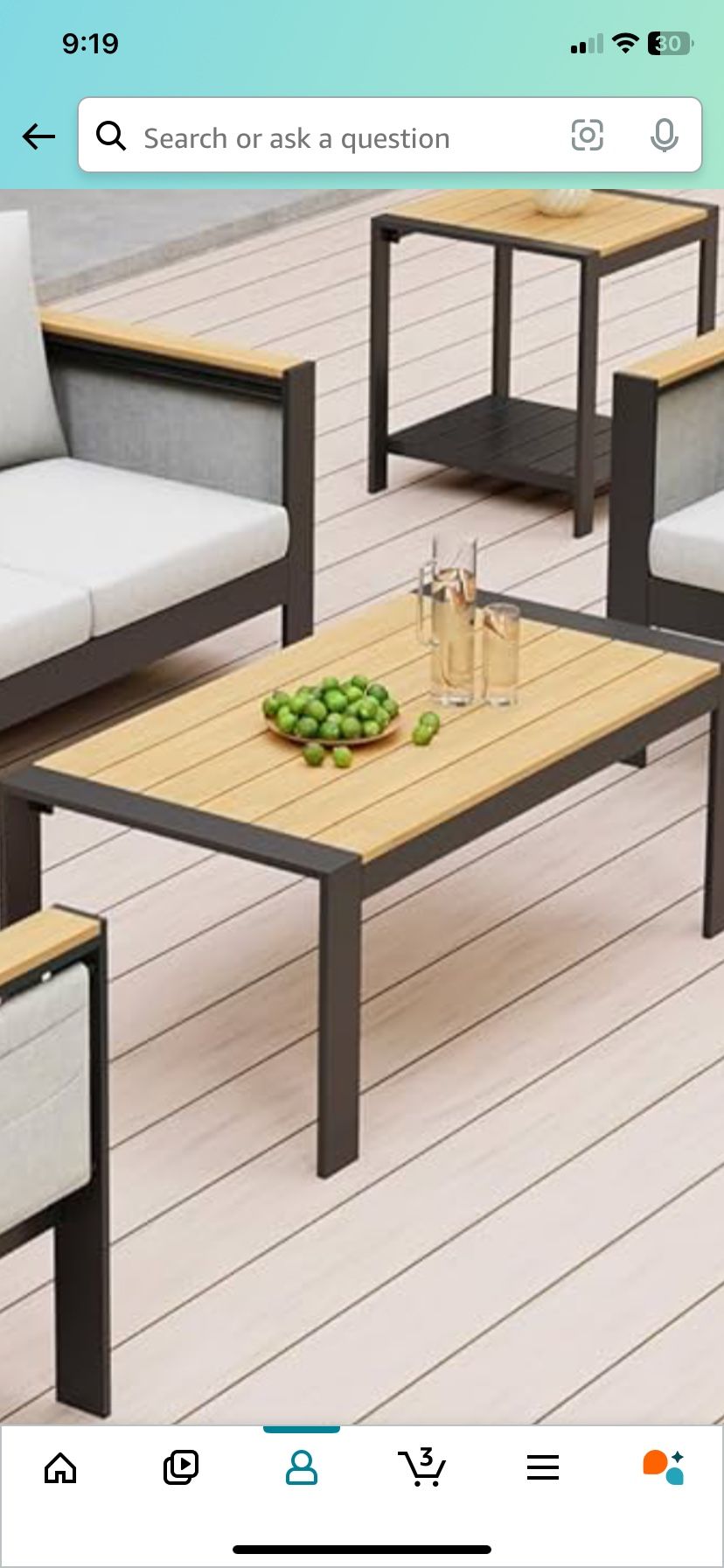 Outdoor all Weather coffee Table (new)