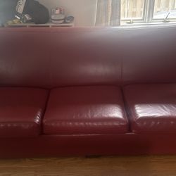 Awesome Leather Couch! 8 Ft