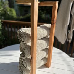 Bathroom Towel Holder - Reclaimed Wood