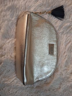 Victoria's Secret Gold Metallic Cosmetic Bag