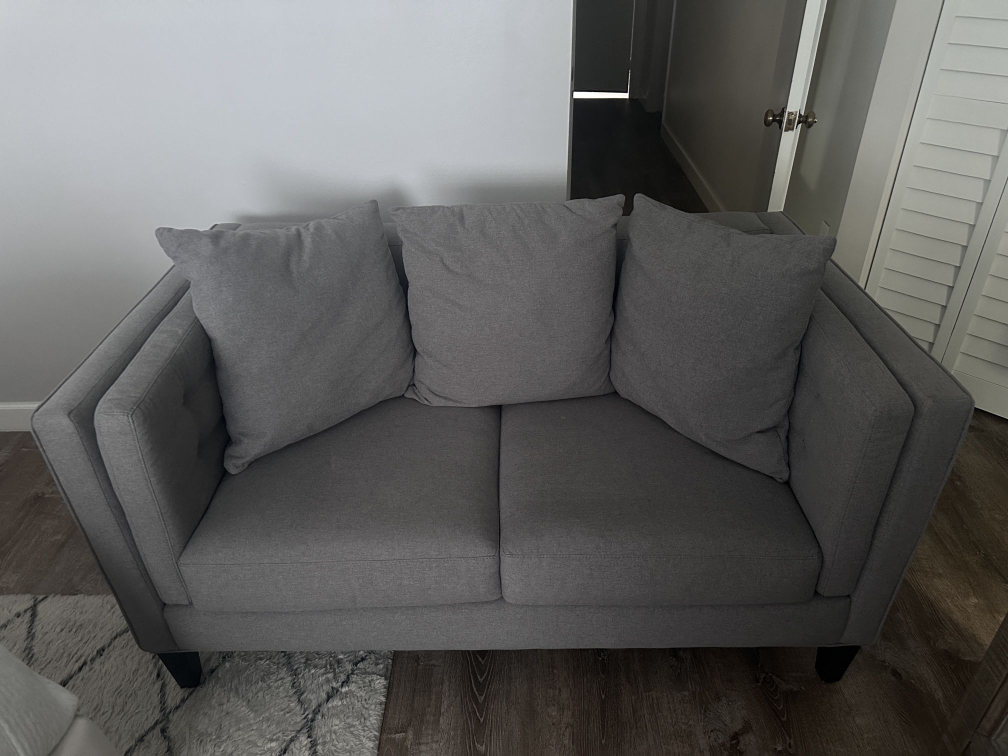 Gray Loveseat Couch
