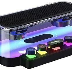 🎁Z6 Wireless Speaker With Party RGB Light, FM Radio, Micros SD And HiFi Stereo