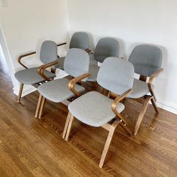Vintage Mid-Century Thonet Bentwood Dining Chairs - Set Of 6
